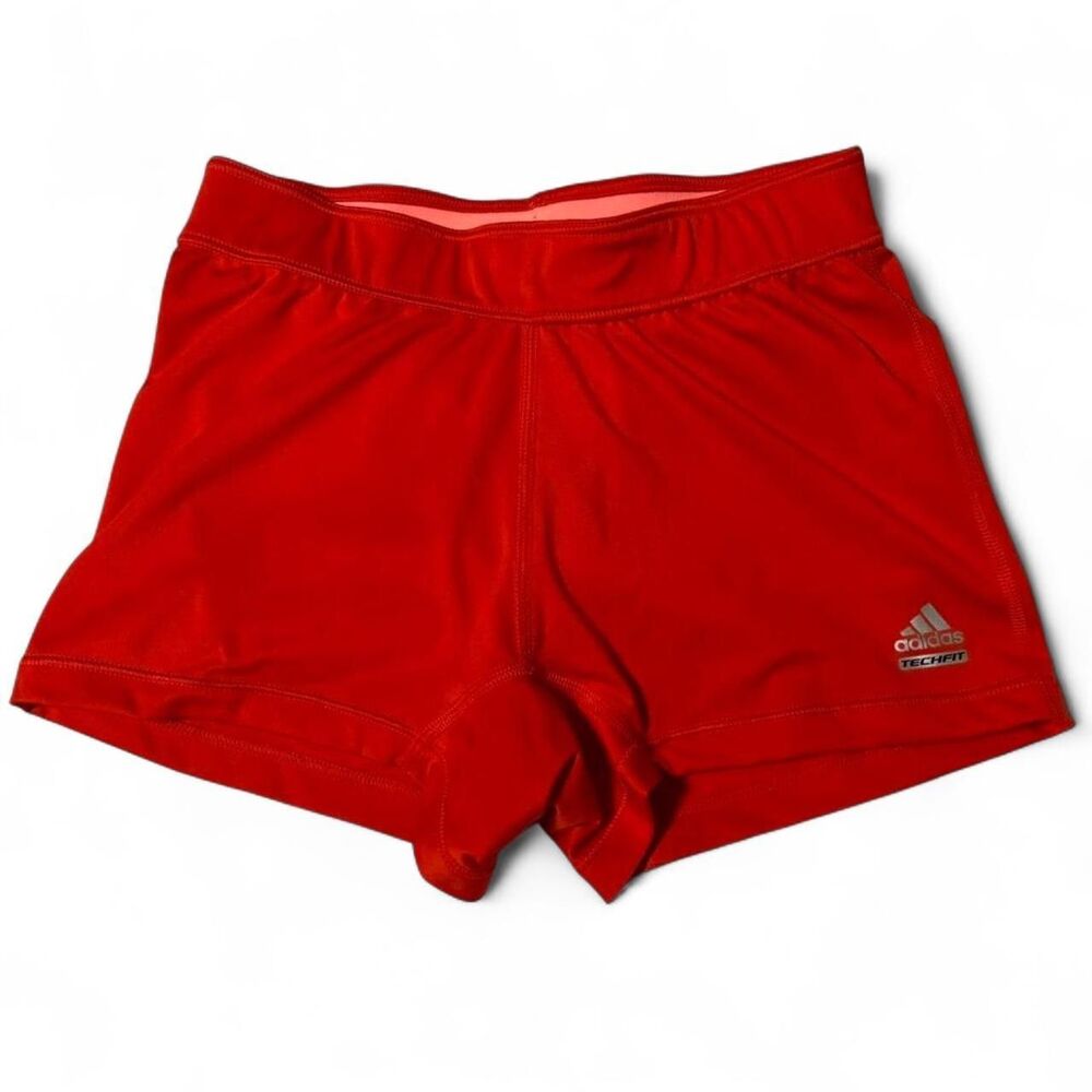 Adidas Women's Red and Orange Shorts